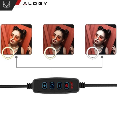 Alogy Lampa pierścieniowa fotograficzna Alogy Ring A33 do zdjęć makijażu Alogy Lampa pierścieniowa fotograficzna Alogy Ring A33 do zdjęć makijażu