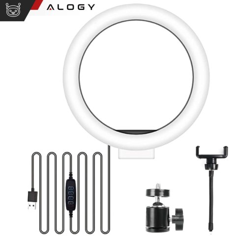 Alogy Lampa pierścieniowa fotograficzna Alogy Ring A33 do zdjęć makijażu Alogy Lampa pierścieniowa fotograficzna Alogy Ring A33 do zdjęć makijażu