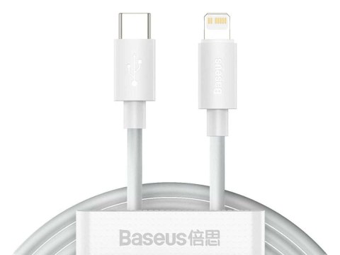 Baseus 2x Kabel 1.5m Baseus przewód USB-C Type C do Lightning PD 20W White Baseus 2x Kabel 1.5m Baseus przewód USB-C Type C do Lightning PD 20W White