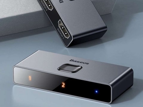 Baseus Dwukierunkowy rozdzielacz Baseus Switcher Full HDMI 4K 30Hz 2x1/ 1x2 Baseus Dwukierunkowy rozdzielacz Baseus Switcher Full HDMI 4K 30Hz 2x1/ 1x2