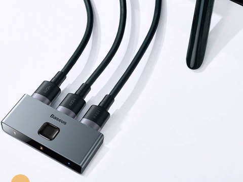 Baseus Dwukierunkowy rozdzielacz Baseus Switcher Full HDMI 4K 30Hz 2x1/ 1x2 Baseus Dwukierunkowy rozdzielacz Baseus Switcher Full HDMI 4K 30Hz 2x1/ 1x2