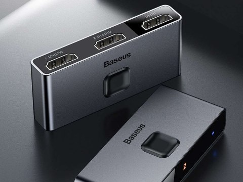 Baseus Dwukierunkowy rozdzielacz Baseus Switcher Full HDMI 4K 30Hz 2x1/ 1x2 Baseus Dwukierunkowy rozdzielacz Baseus Switcher Full HDMI 4K 30Hz 2x1/ 1x2