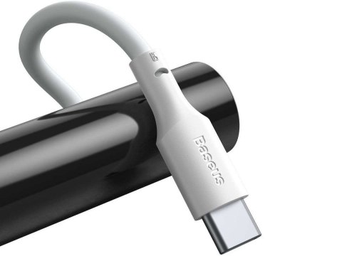 Baseus Kabel 1.5m przewód x2 Baseus USB - USB-C Type C PD QC AFC 40W 5A White Baseus Kabel 1.5m przewód x2 Baseus USB - USB-C Type C PD QC AFC 40W 5A White