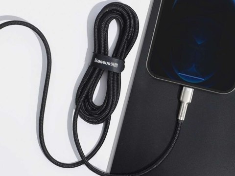 Baseus Kabel 1m Baseus Metal przewód USB-C Type C na Lightning PD 20W Black Baseus Kabel 1m Baseus Metal przewód USB-C Type C na Lightning PD 20W Black