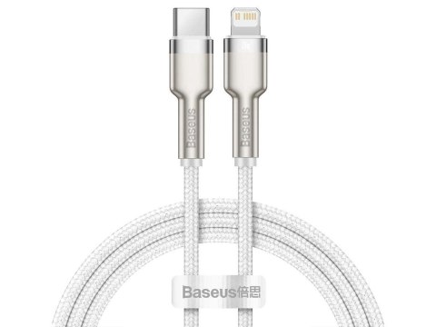 Baseus Kabel przewód Baseus Metal USB-C Type C na Lightning PD 20W 1m White Baseus Kabel przewód Baseus Metal USB-C Type C na Lightning PD 20W 1m White