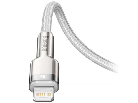 Baseus Kabel przewód Baseus Metal USB-C Type C na Lightning PD 20W 1m White Baseus Kabel przewód Baseus Metal USB-C Type C na Lightning PD 20W 1m White