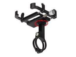 GUB Uchwyt rowerowy motocyklowy GUB Plus 6 na telefon smartfon aluminiowy czarny