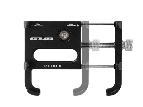 GUB Uchwyt rowerowy motocyklowy GUB Plus 6 na telefon smartfon aluminiowy czarny GUB Uchwyt rowerowy motocyklowy GUB Plus 6 na telefon smartfon aluminiowy czarny