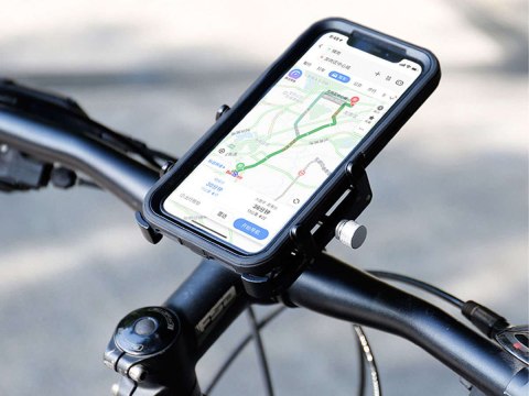 GUB Uchwyt rowerowy motocyklowy GUB Plus 6 na telefon smartfon aluminiowy czarny GUB Uchwyt rowerowy motocyklowy GUB Plus 6 na telefon smartfon aluminiowy czarny