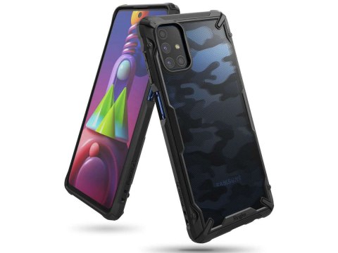 Ringke Etui na telefon Ringke Fusion X do Samsung Galaxy M51 Camo Black Ringke Etui na telefon Ringke Fusion X do Samsung Galaxy M51 Camo Black