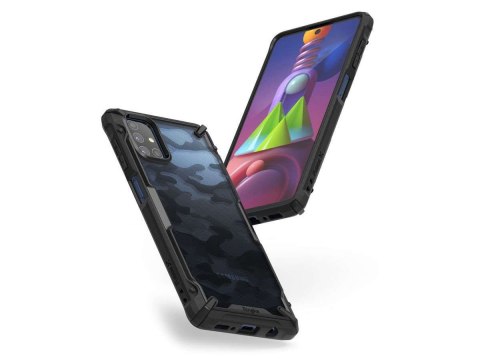 Ringke Etui na telefon Ringke Fusion X do Samsung Galaxy M51 Camo Black Ringke Etui na telefon Ringke Fusion X do Samsung Galaxy M51 Camo Black