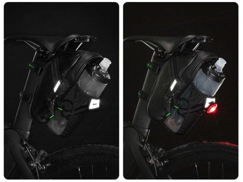 RockBros Torba sakwa rowerowa pod siodełko na bidon/ narzędzia RockBros C7-1 Czarne RockBros Torba sakwa rowerowa pod siodełko na bidon/ narzędzia RockBros C7-1 Czarne
