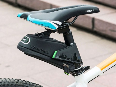 RockBros Wodoodporne etui rowerowe pod siodełko na narzędzia RockBros C27-1 Czarne RockBros Wodoodporne etui rowerowe pod siodełko na narzędzia RockBros C27-1 Czarne
