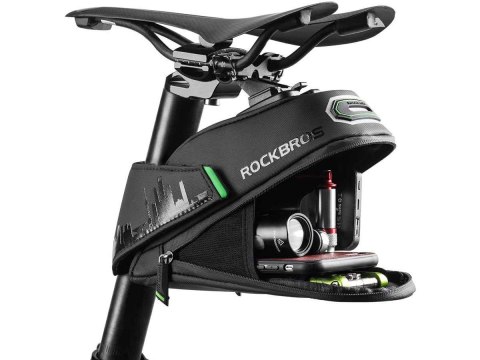 RockBros Wodoodporne etui rowerowe pod siodełko na narzędzia RockBros C27-1 Czarne RockBros Wodoodporne etui rowerowe pod siodełko na narzędzia RockBros C27-1 Czarne