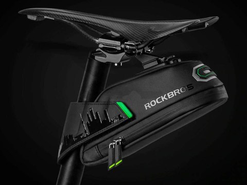 RockBros Wodoodporne etui rowerowe pod siodełko na narzędzia RockBros C27-1 Czarne RockBros Wodoodporne etui rowerowe pod siodełko na narzędzia RockBros C27-1 Czarne