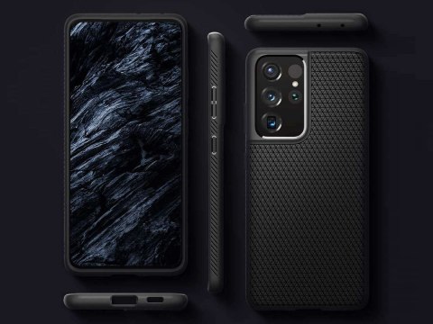 Spigen Etui Spigen Liquid Air do Samsung Galaxy S21 Ultra Matte Black Spigen Etui Spigen Liquid Air do Samsung Galaxy S21 Ultra Matte Black