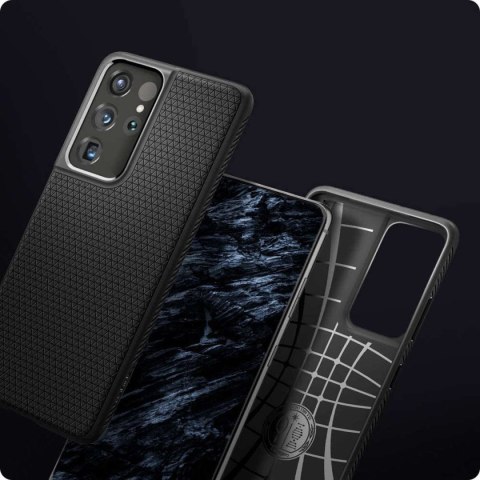 Spigen Etui Spigen Liquid Air do Samsung Galaxy S21 Ultra Matte Black Spigen Etui Spigen Liquid Air do Samsung Galaxy S21 Ultra Matte Black