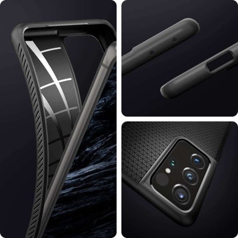 Spigen Etui Spigen Liquid Air do Samsung Galaxy S21 Ultra Matte Black Spigen Etui Spigen Liquid Air do Samsung Galaxy S21 Ultra Matte Black