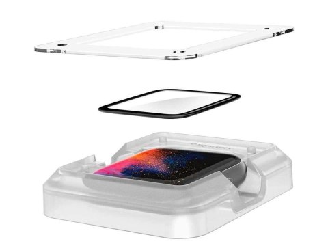 Spigen Szkło hybrydowe x2 Spigen ProFlex Ex Fit do Apple Watch 4/5/6/SE 40mm Black Spigen Szkło hybrydowe x2 Spigen ProFlex Ex Fit do Apple Watch 4/5/6/SE 40mm Black