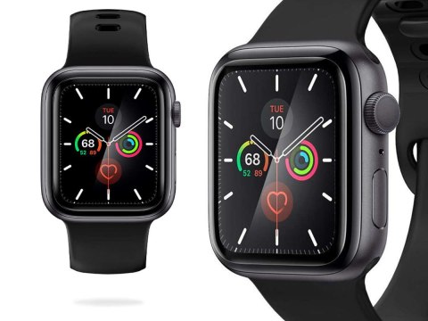 Spigen Szkło hybrydowe x2 Spigen ProFlex Ex Fit do Apple Watch 4/5/6/SE 40mm Black Spigen Szkło hybrydowe x2 Spigen ProFlex Ex Fit do Apple Watch 4/5/6/SE 40mm Black