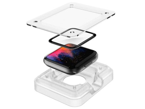 Spigen Szkło hybrydowe x2 Spigen ProFlex Ex Fit do Apple Watch 4/5/6/SE 44mm Black Spigen Szkło hybrydowe x2 Spigen ProFlex Ex Fit do Apple Watch 4/5/6/SE 44mm Black