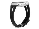 Alogy Pasek Leather Strap Alogy skóra do Apple Watch 42/44/45/49mm Czarny