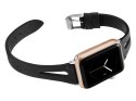 Alogy Pasek Leather Strap Alogy skóra do Apple Watch 42/44/45/49mm Czarny