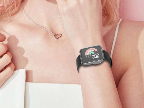 Alogy Silikonowe etui Alogy do Xiaomi Mi Watch Lite/ Redmi Watch Przezroczyste Alogy Silikonowe etui Alogy do Xiaomi Mi Watch Lite/ Redmi Watch Przezroczyste