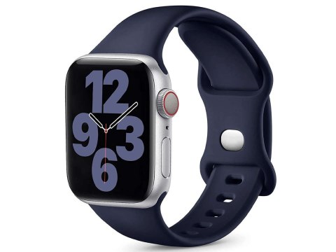 Alogy Sportowy pasek Alogy gumowy do Apple Watch 42/44/45/49mm Granatowy Alogy Sportowy pasek Alogy gumowy do Apple Watch 42/44/45/49mm Granatowy