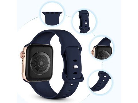 Alogy Sportowy pasek Alogy gumowy do Apple Watch 42/44/45/49mm Granatowy Alogy Sportowy pasek Alogy gumowy do Apple Watch 42/44/45/49mm Granatowy