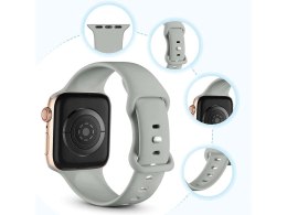 Alogy Sportowy pasek Alogy gumowy do Apple Watch 42/44/45/49mm Szary