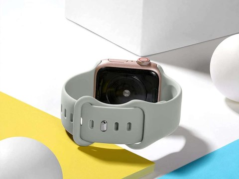 Alogy Sportowy pasek Alogy gumowy do Apple Watch 42/44/45/49mm Szary Alogy Sportowy pasek Alogy gumowy do Apple Watch 42/44/45/49mm Szary