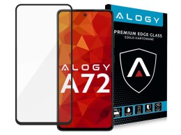 Alogy Szkło Alogy Full Glue case friendly do Samsung Galaxy A72 Czarne