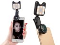 Apexel Apexel APL-3663FL Obiektyw 0.36X Wide Angle 15X Makro +Lampka LED black
