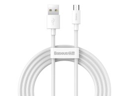 Baseus Kabel 1.5m Baseus przewód x2 USB - micro USB 2.1A White