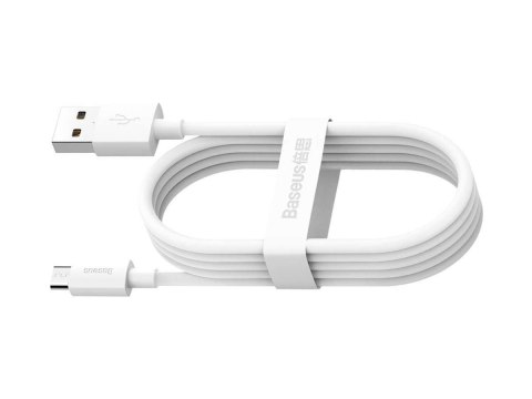 Baseus Kabel 1.5m Baseus przewód x2 USB - micro USB 2.1A White Baseus Kabel 1.5m Baseus przewód x2 USB - micro USB 2.1A White