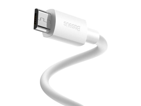 Baseus Kabel 1.5m Baseus przewód x2 USB - micro USB 2.1A White Baseus Kabel 1.5m Baseus przewód x2 USB - micro USB 2.1A White