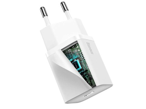 Baseus Ładowarka sieciowa Baseus Super Si Quick Charger 1C 20W White Baseus Ładowarka sieciowa Baseus Super Si Quick Charger 1C 20W White