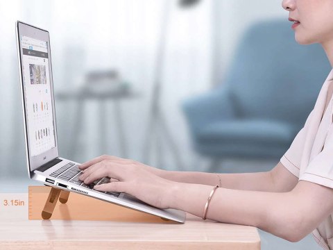 Oatsbasf Stojak uchwyt Oatsbasf mini podstawka pod laptopa notebooka Szary Oatsbasf Stojak uchwyt Oatsbasf mini podstawka pod laptopa notebooka Szary
