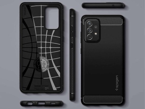 Spigen Etui Spigen Rugged Armor do Samsung Galaxy A52s/ A52 LTE/ 5G Matte Black Spigen Etui Spigen Rugged Armor do Samsung Galaxy A52s/ A52 LTE/ 5G Matte Black