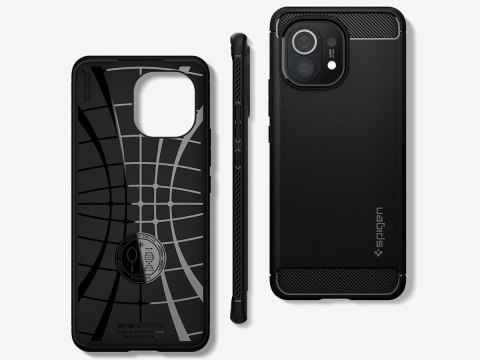 Spigen Etui Spigen Rugged Armor do Xiaomi Mi 11 Matte Black Spigen Etui Spigen Rugged Armor do Xiaomi Mi 11 Matte Black
