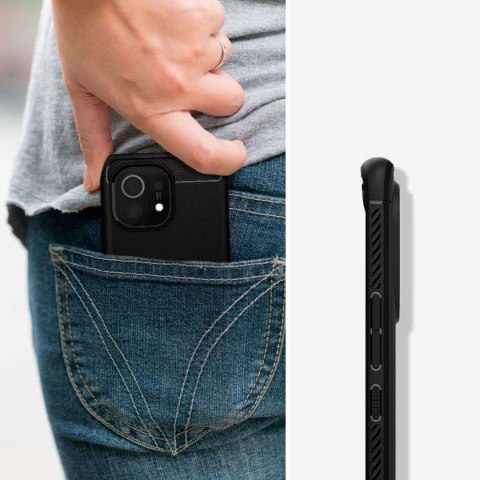 Spigen Etui Spigen Rugged Armor do Xiaomi Mi 11 Matte Black Spigen Etui Spigen Rugged Armor do Xiaomi Mi 11 Matte Black