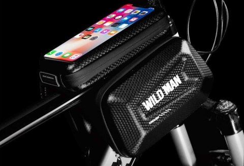 Wildman Etui torba sakwa na rower uchwyt rowerowy Wildman Bag E6S 1,2l 6.7 Czarny Wildman Etui torba sakwa na rower uchwyt rowerowy Wildman Bag E6S 1,2l 6.7 Czarny