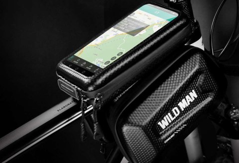 Wildman Etui torba sakwa na rower uchwyt rowerowy Wildman Bag E6S 1,2l 6.7 Czarny Wildman Etui torba sakwa na rower uchwyt rowerowy Wildman Bag E6S 1,2l 6.7 Czarny