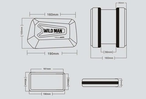 Wildman Etui torba sakwa na rower uchwyt rowerowy Wildman Bag E6S 1,2l 6.7 Czarny Wildman Etui torba sakwa na rower uchwyt rowerowy Wildman Bag E6S 1,2l 6.7 Czarny
