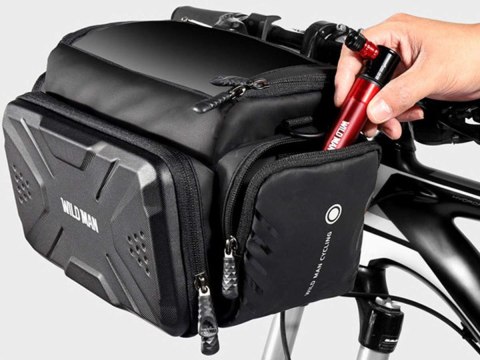 Wildman Etui torba sakwa na rower uchwyt rowerowy Wildman Bag GS6 4l 7 cali Czarny Wildman Etui torba sakwa na rower uchwyt rowerowy Wildman Bag GS6 4l 7 cali Czarny