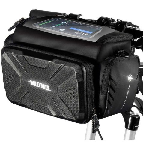 Wildman Etui torba sakwa na rower uchwyt rowerowy Wildman Bag GS6 4l 7 cali Czarny Wildman Etui torba sakwa na rower uchwyt rowerowy Wildman Bag GS6 4l 7 cali Czarny