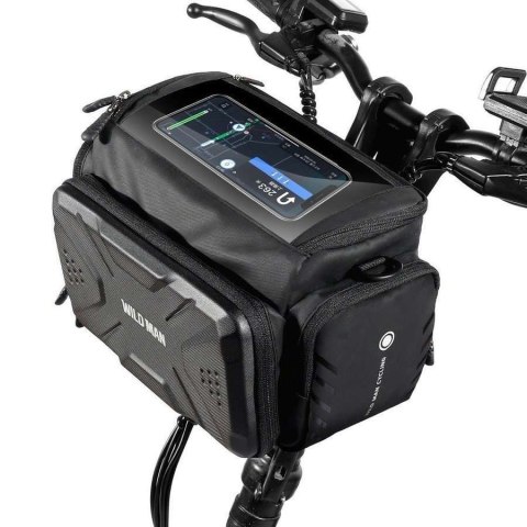 Wildman Etui torba sakwa na rower uchwyt rowerowy Wildman Bag GS6 4l 7 cali Czarny Wildman Etui torba sakwa na rower uchwyt rowerowy Wildman Bag GS6 4l 7 cali Czarny
