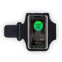 4kom.pl Etui do biegania Sport ArmBand wodoodporna opaska na ramię do telefonu 6.5 cali Czarna
