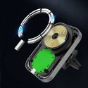 4kom.pl Magnetyczny uchwyt samochodowy MagSafe CW19 z ładowarką Qi Black